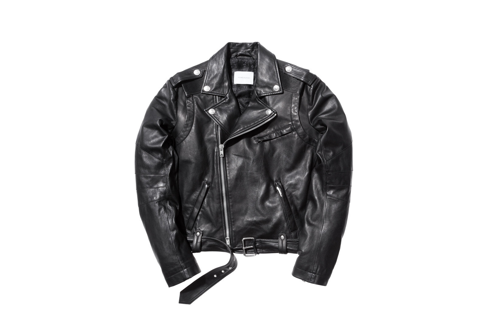 Pierre Balmain Leather Moto Jacket