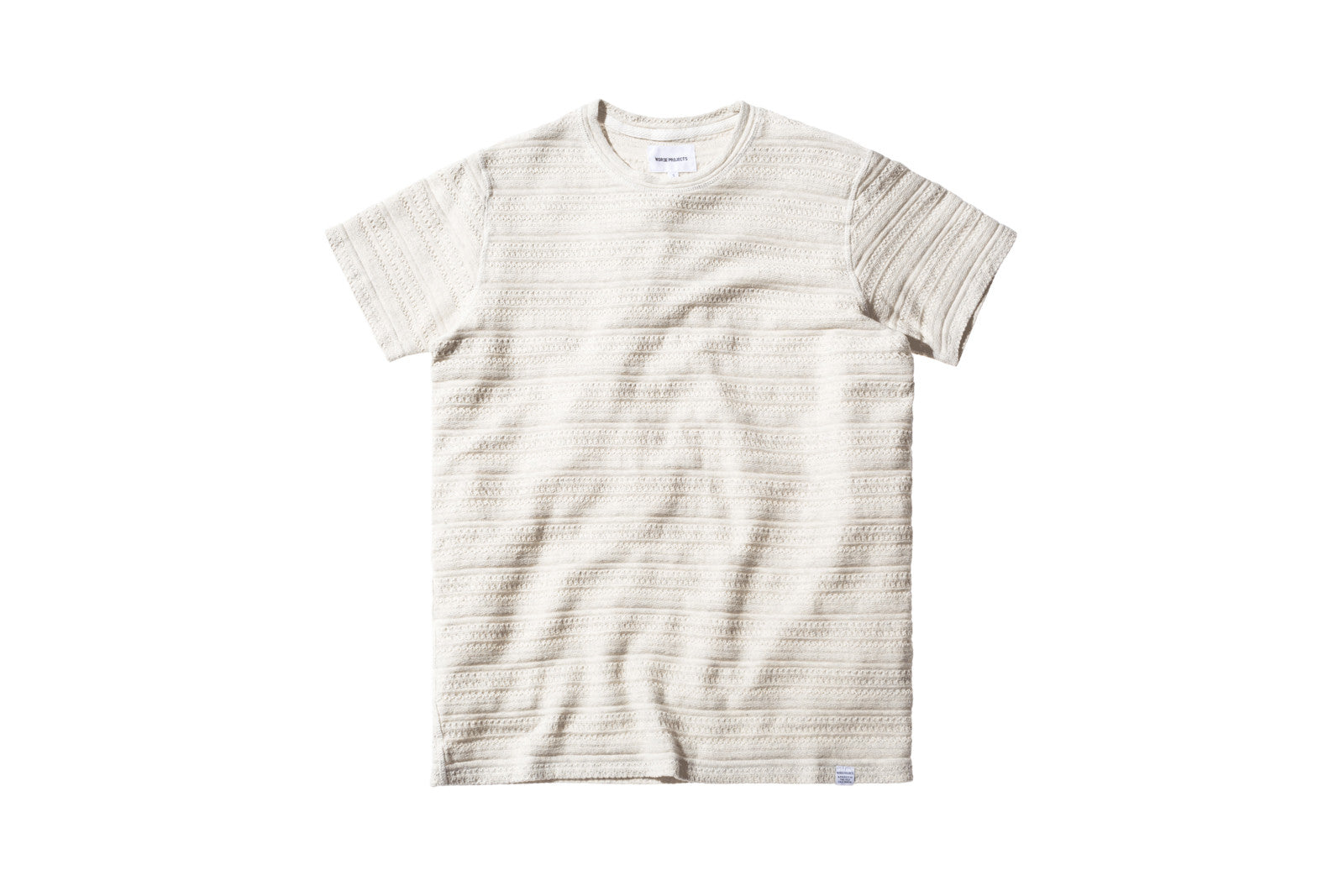Norse Projects Niels Textured Stripe - Ecru