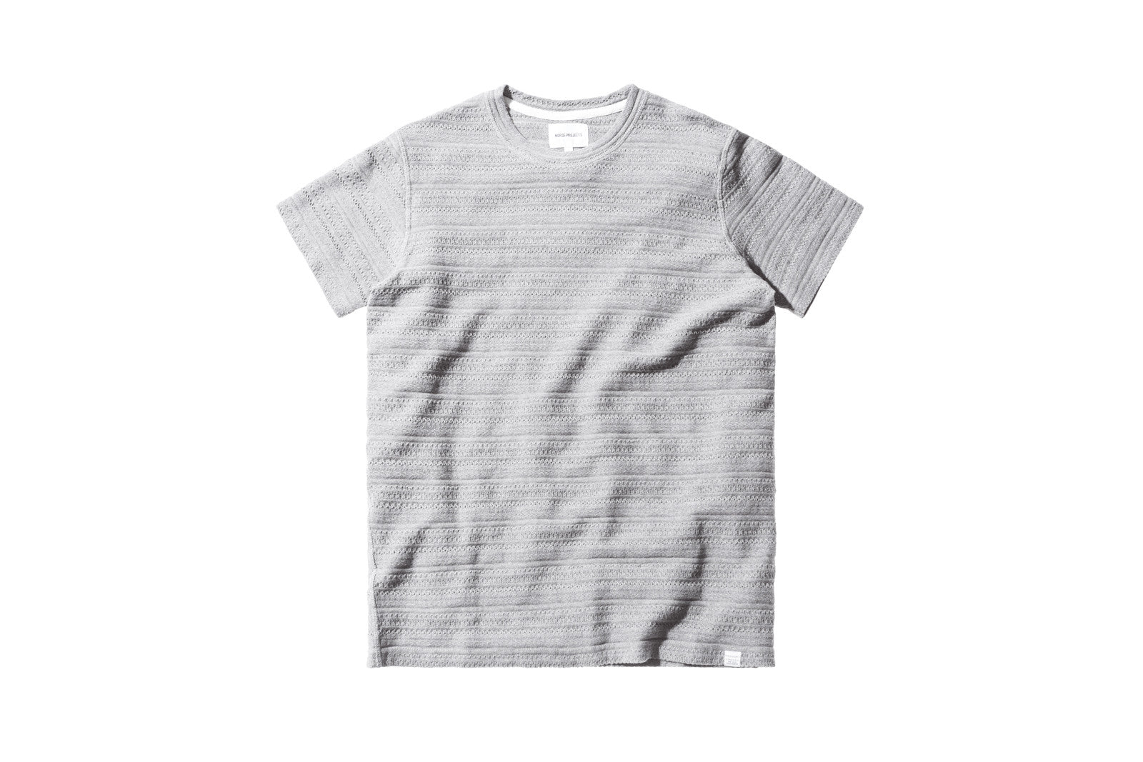 Norse Projects Niels Textured Stripe - Grey