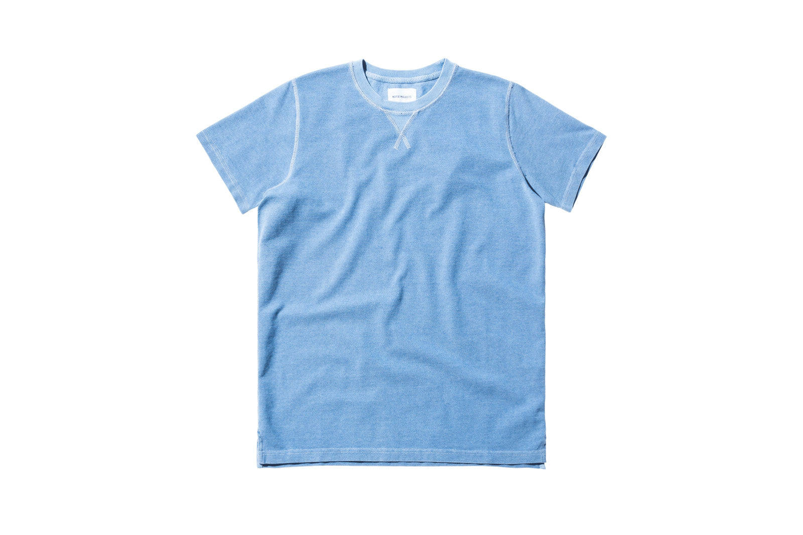 Norse Projects Niels Pique Tee - Light Indigo