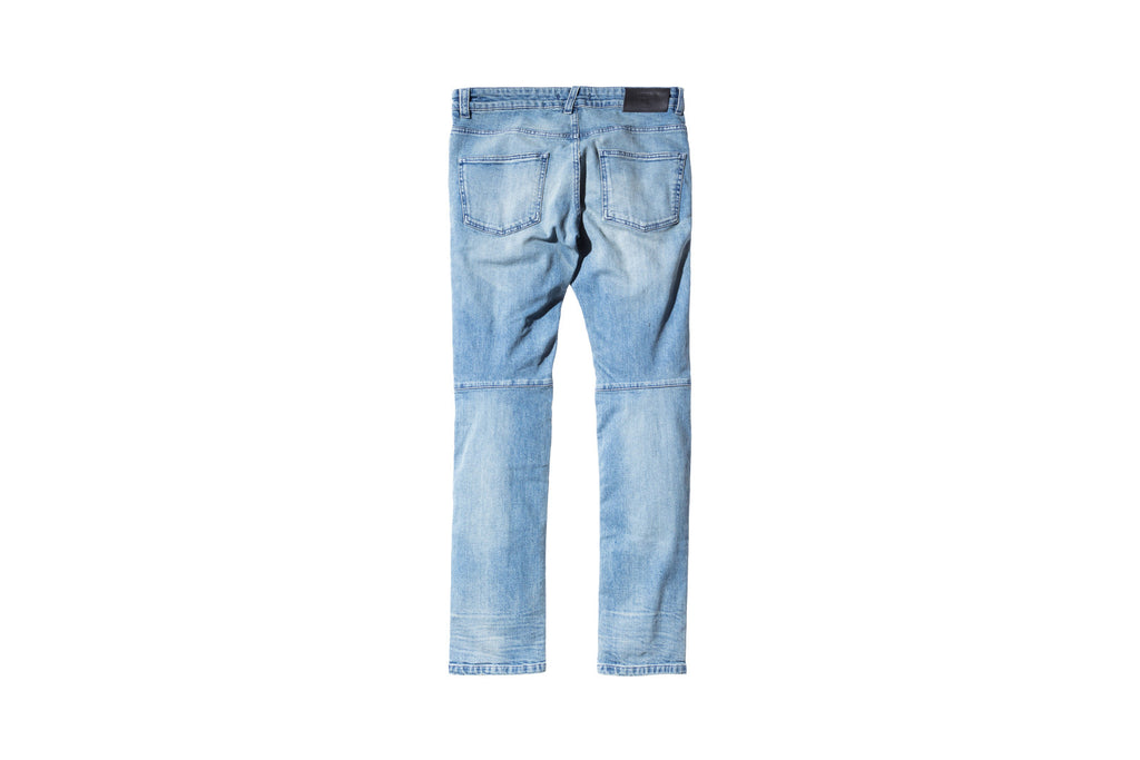 Jean Motard Balmain Authentique - Bleu Moyen Vieilli Et Délavé - Taille 32 - Occasion Très Bon état