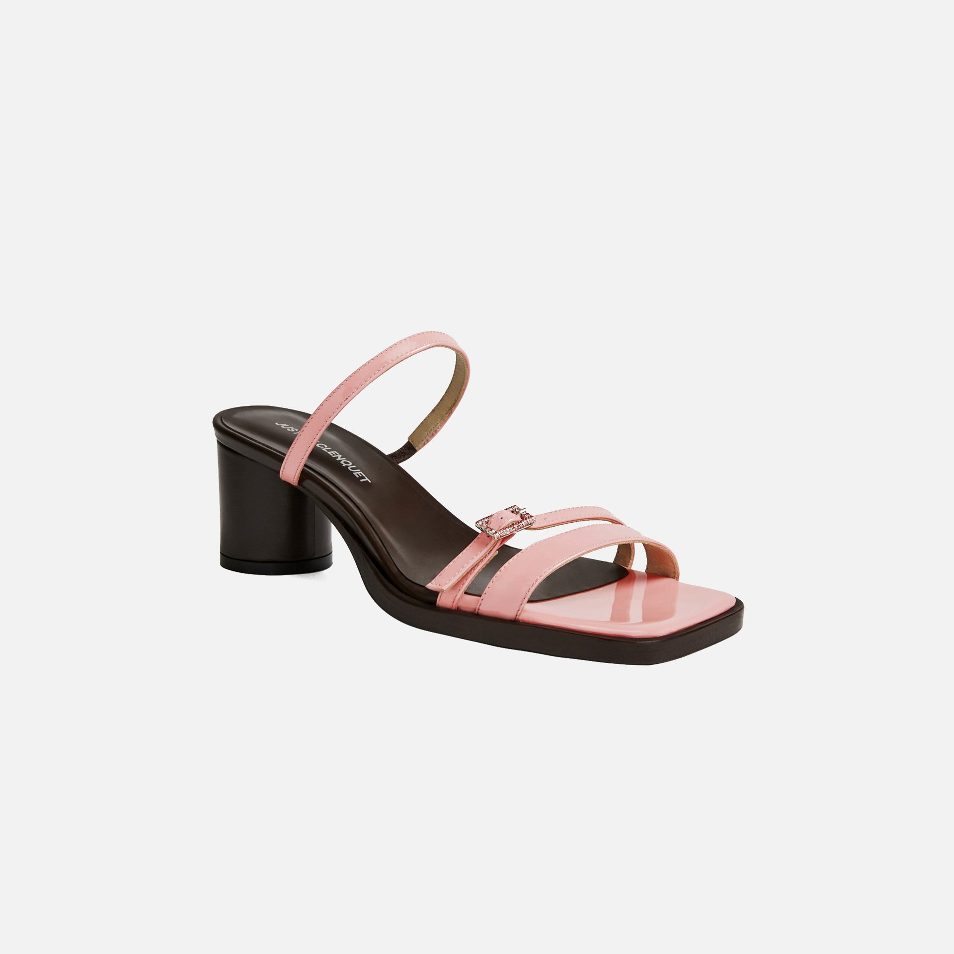 Justine Clenquet Liv Patent Sandals - Pink