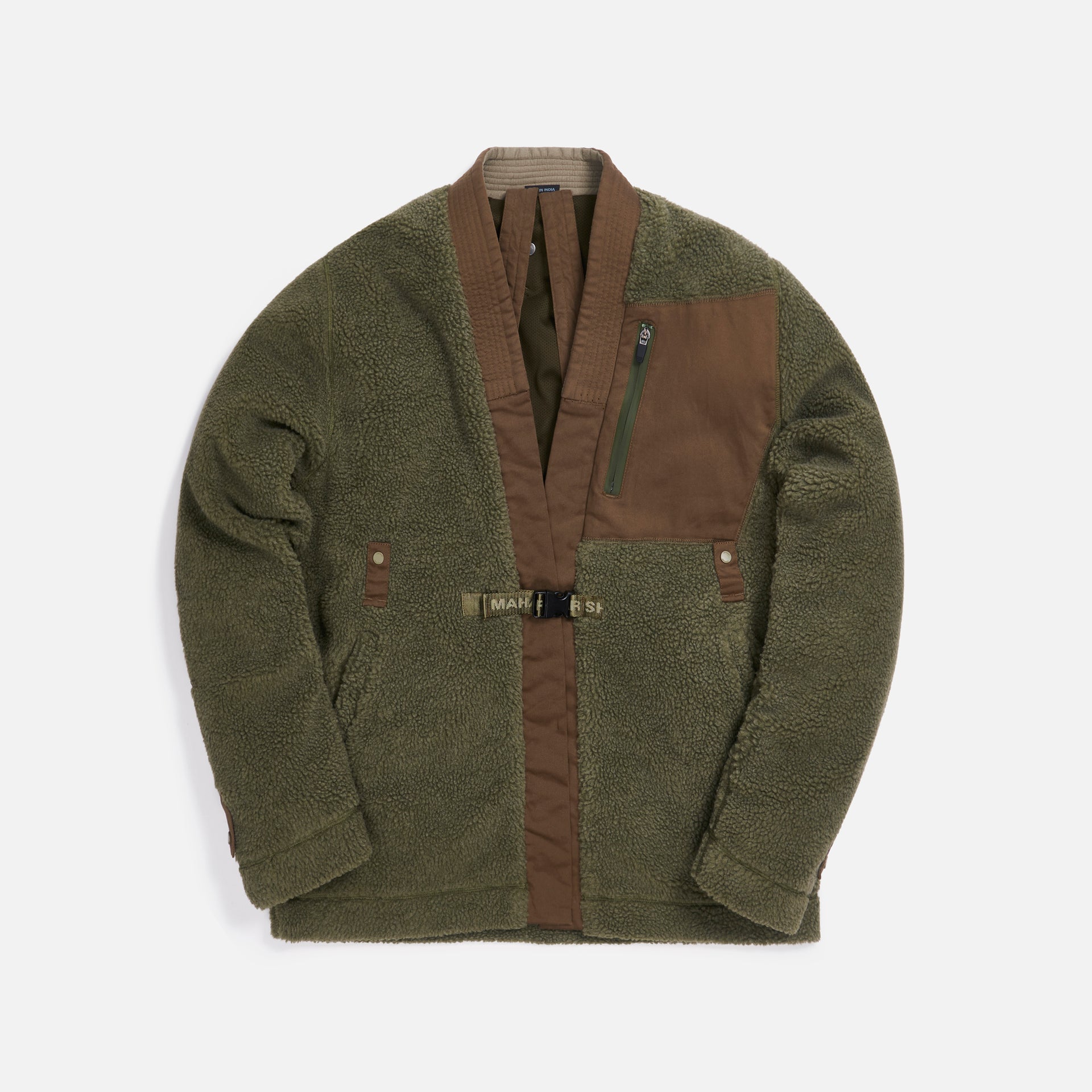 Maharishi Recycled Sherpa Kimono maha - Olive