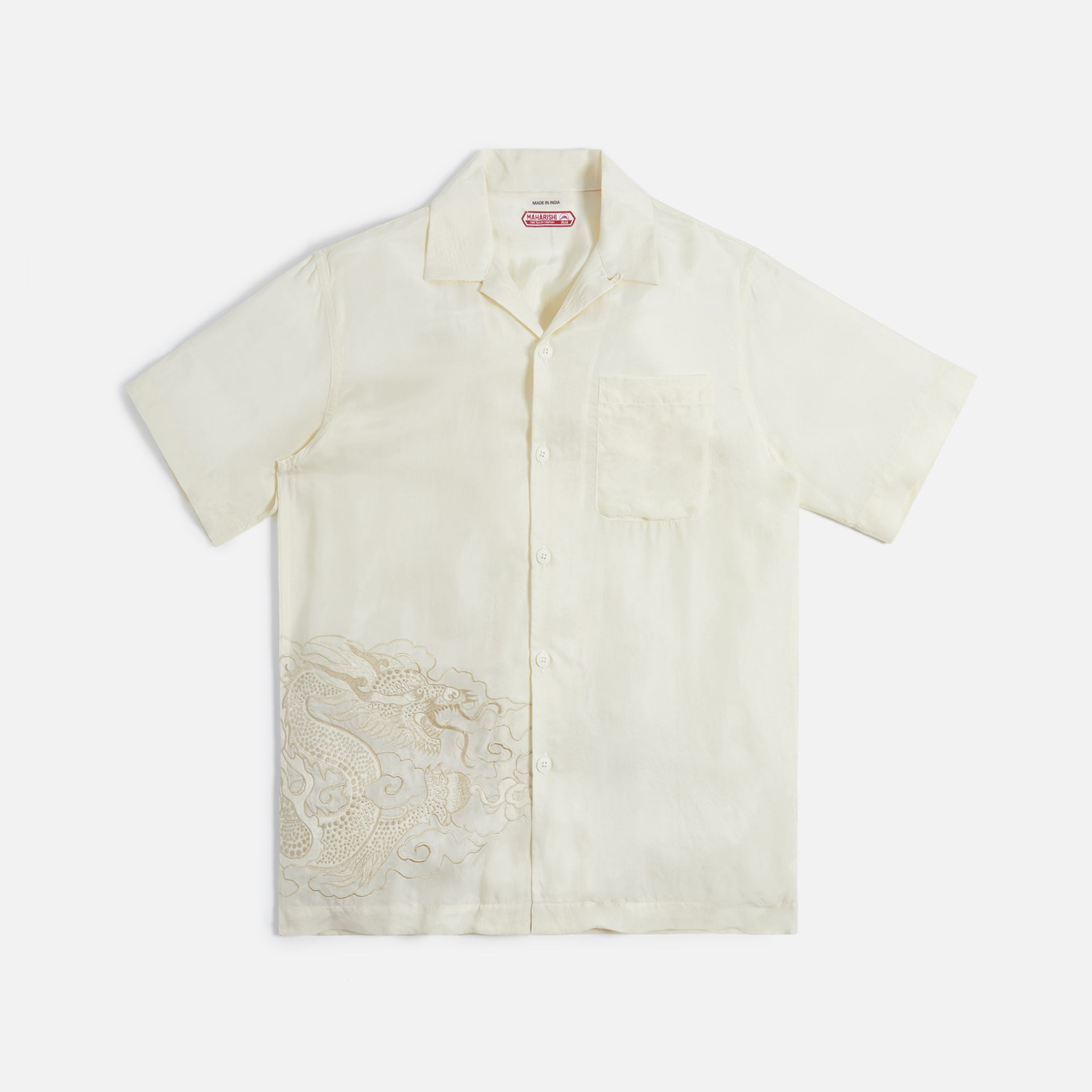 Maharishi Tibetan Dragon Camp Shirt - Ecru