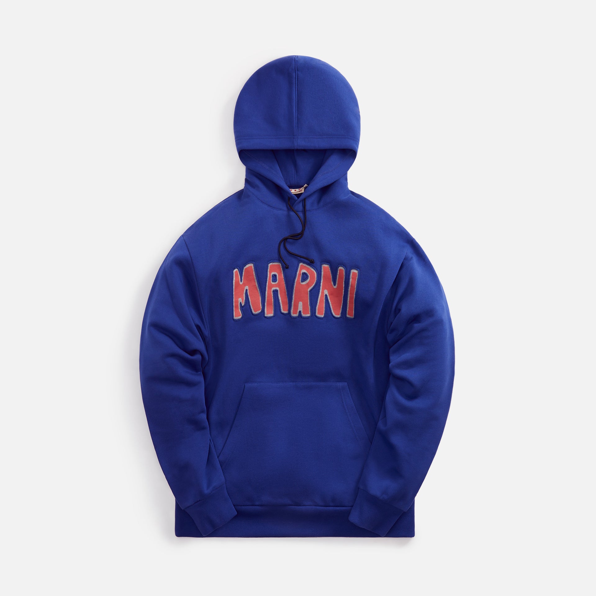 Marni Cutout Logo Hoodie - Ocean