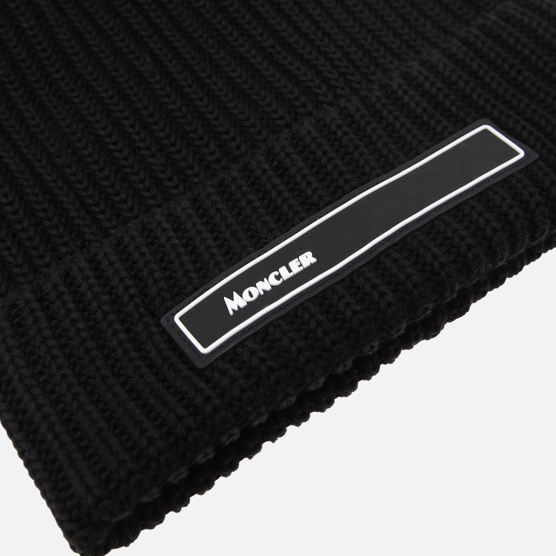 Moncler Berretto Tricot Beanie - Black