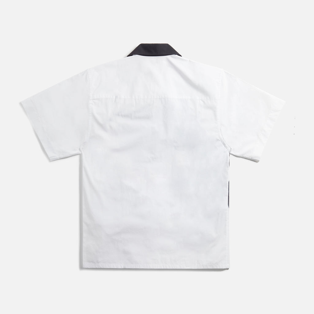 Marni Black Daisy Organic Poplin Bowling Shirt - Lily White