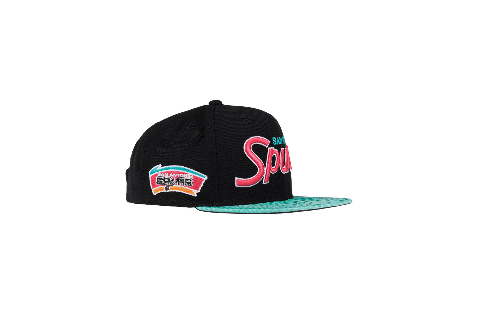 Just Don San Antonio Spurs Hat - Black / Teal