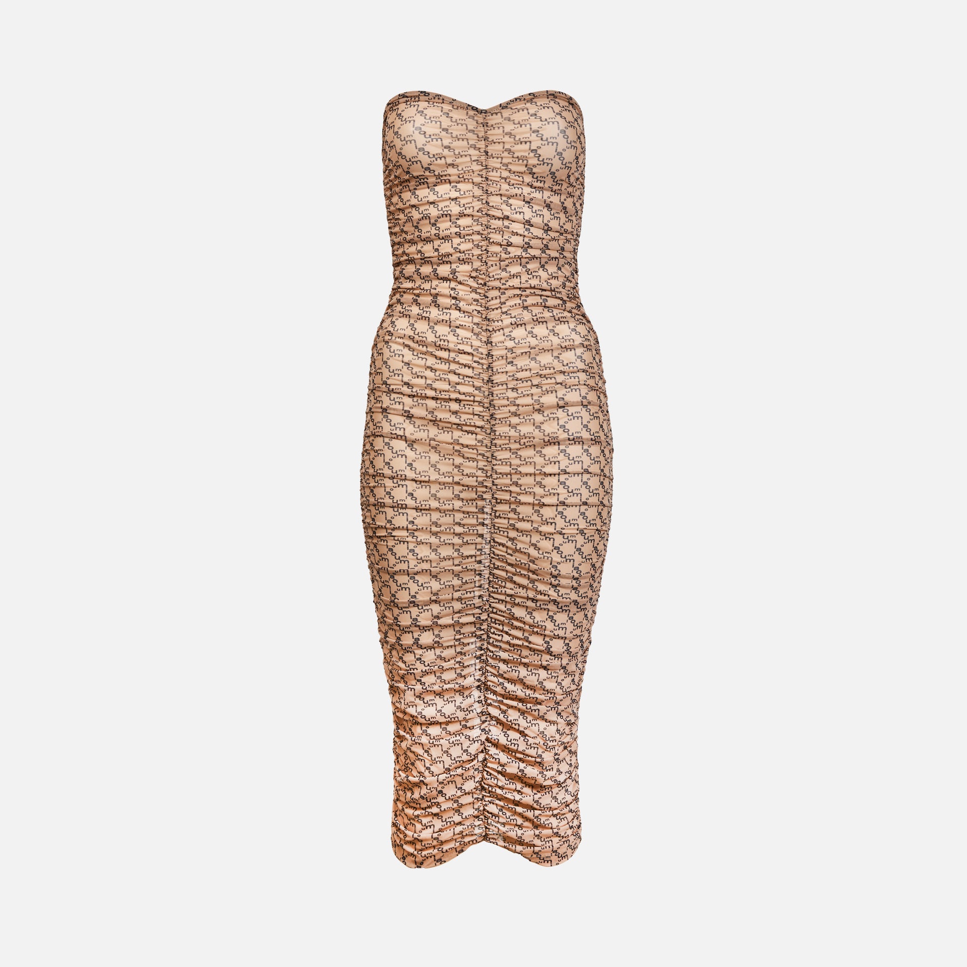 Miaou Renzo Dress - Nude Monogram