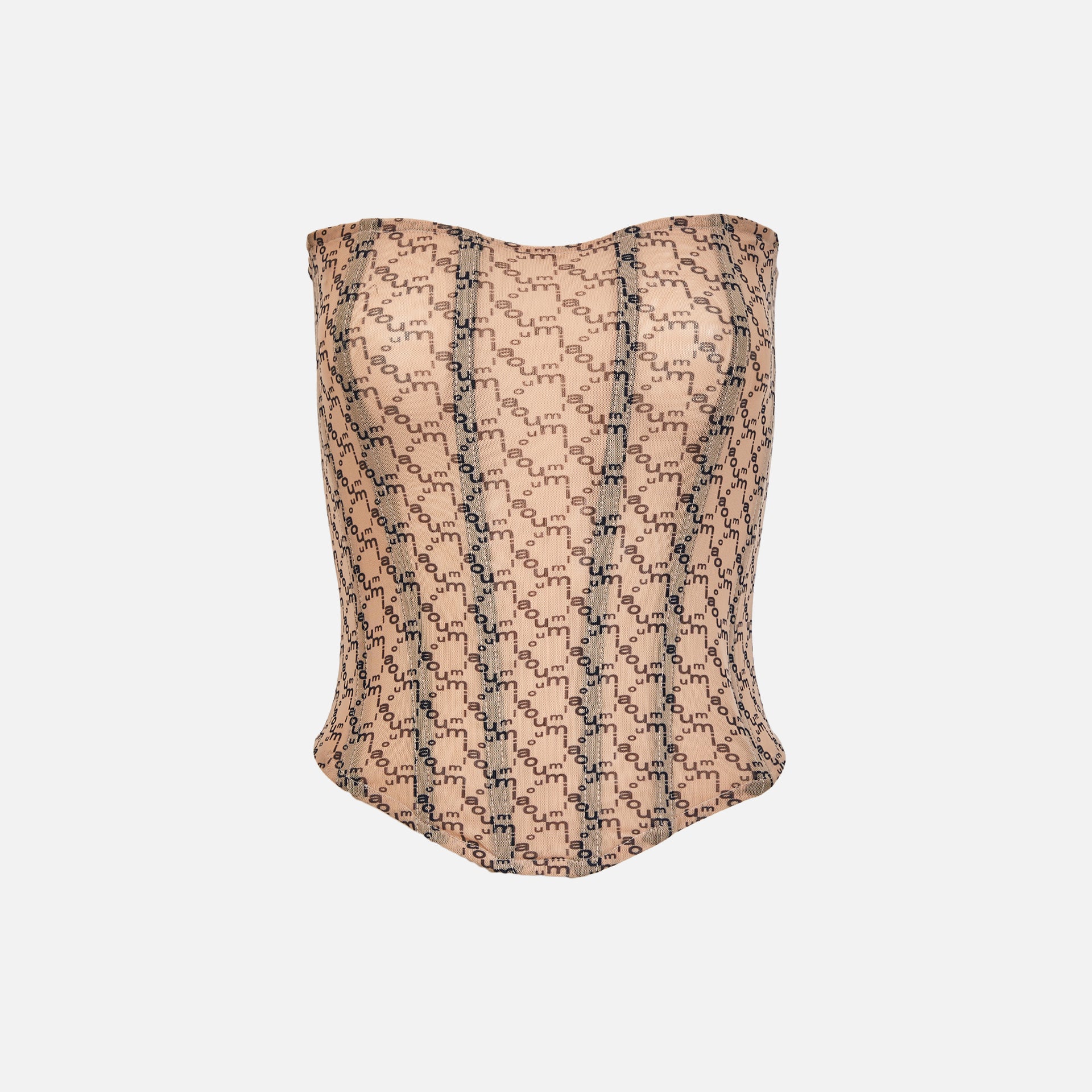 Miaou Peri Corset - Nude Monogram