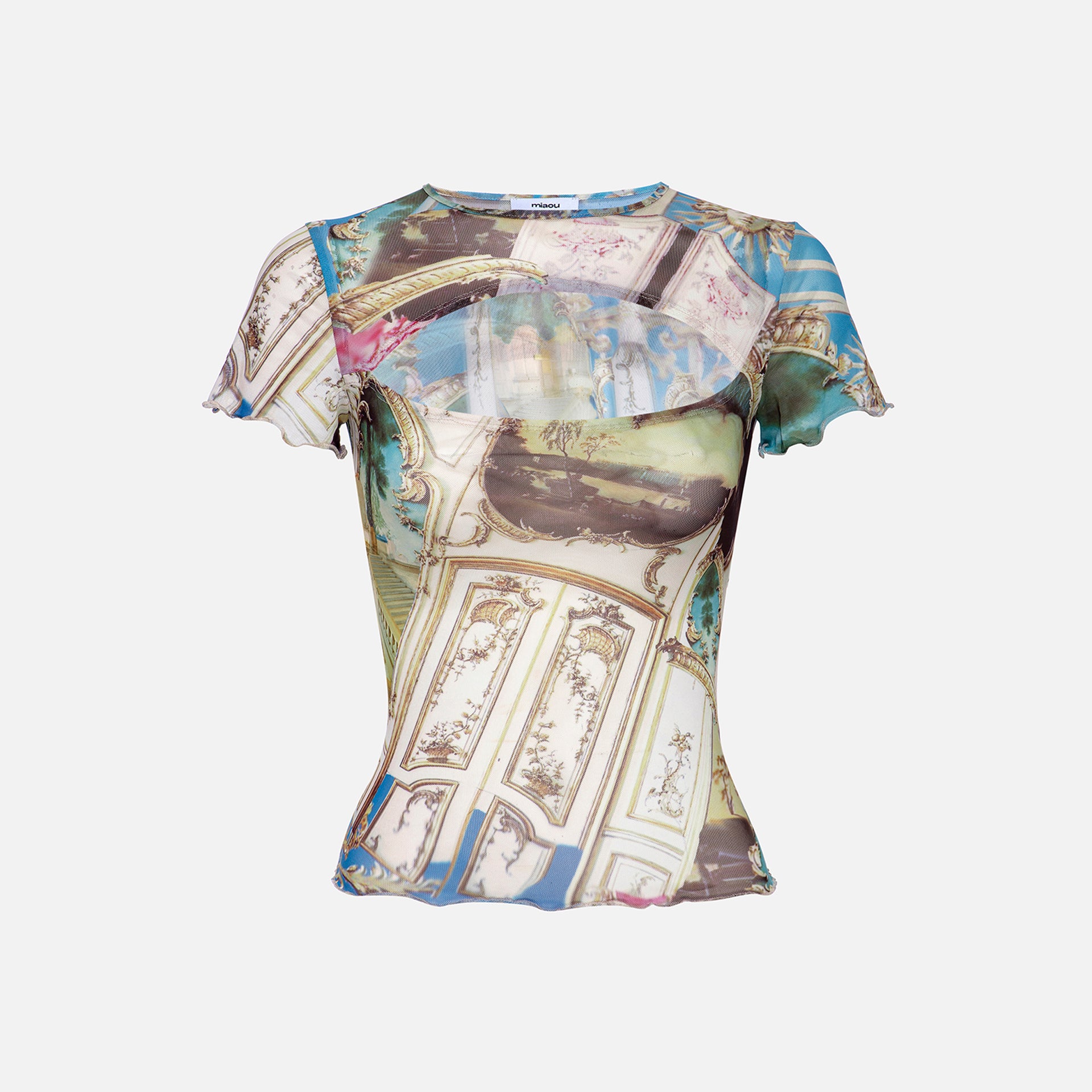 Miaou Lace Back Tee - Baroque