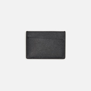Margiela 3 Card Holder Grainy Leather - Black