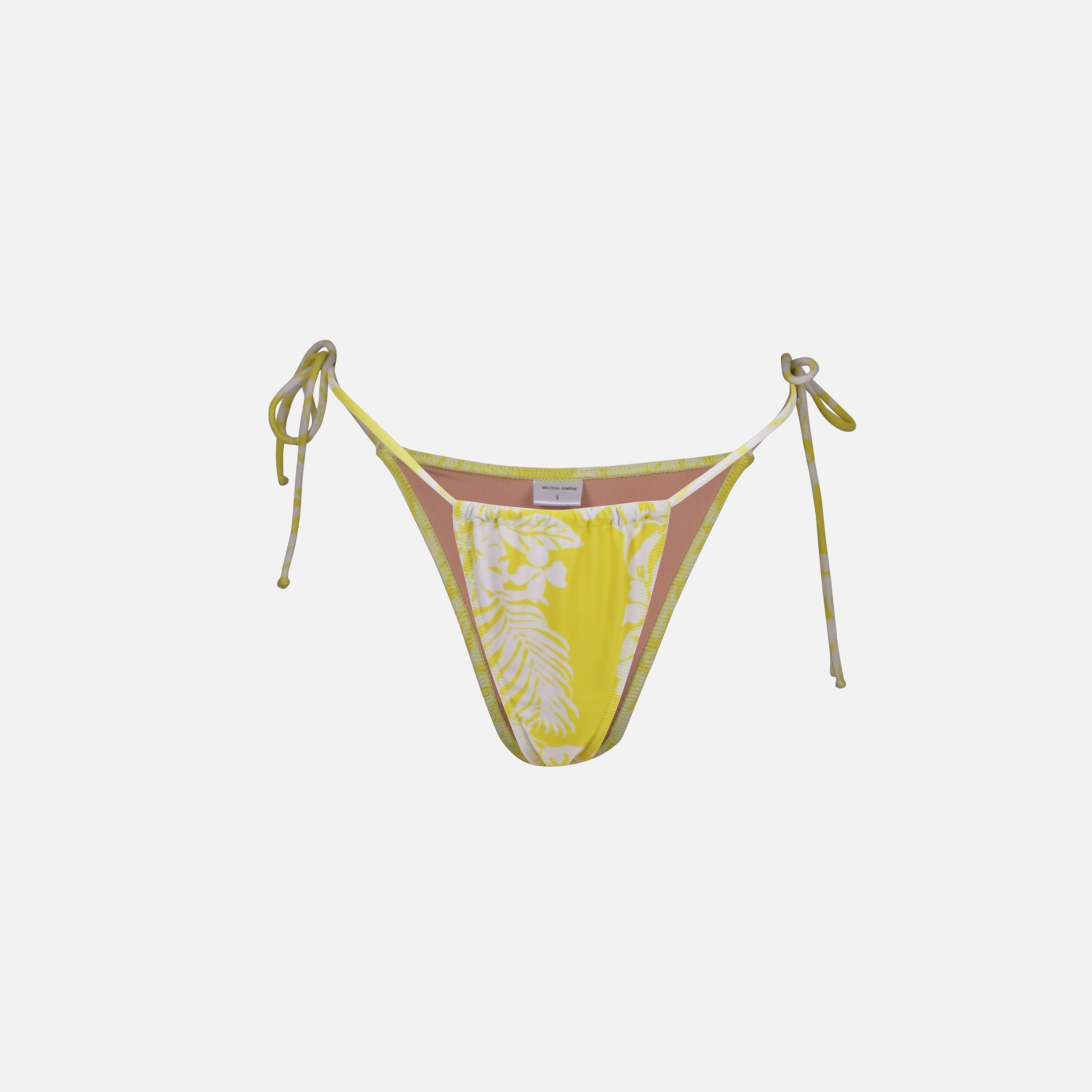 Melissa Simone String Bottom - Yellow / White