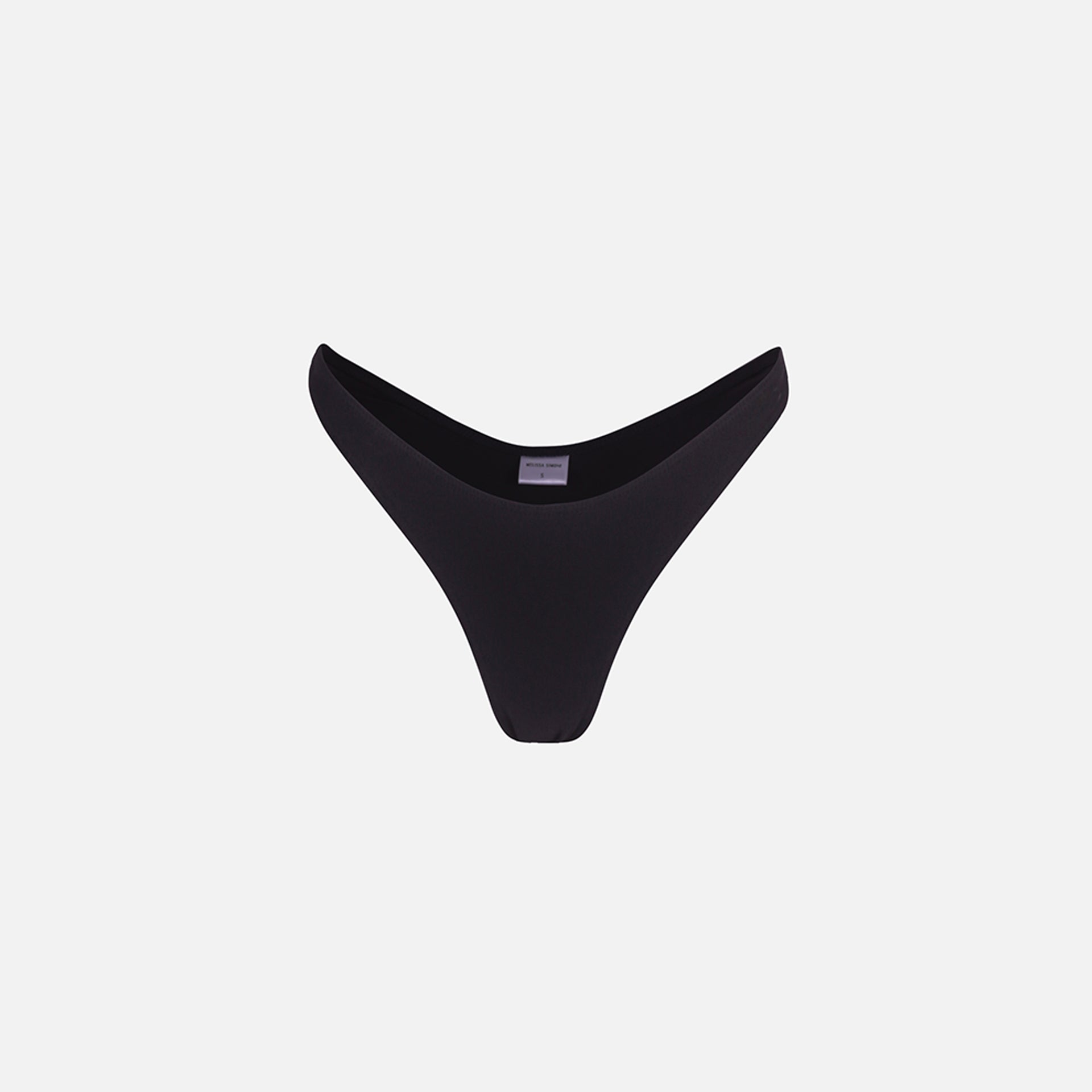 Melissa Simone High Rise Bikini Bottom - Black