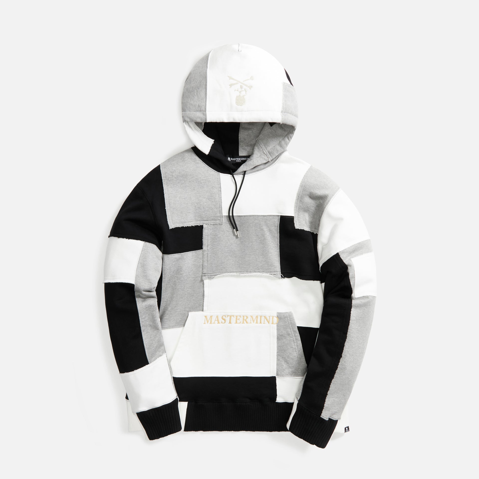 Mastermind Patchworked Hoodie - Black