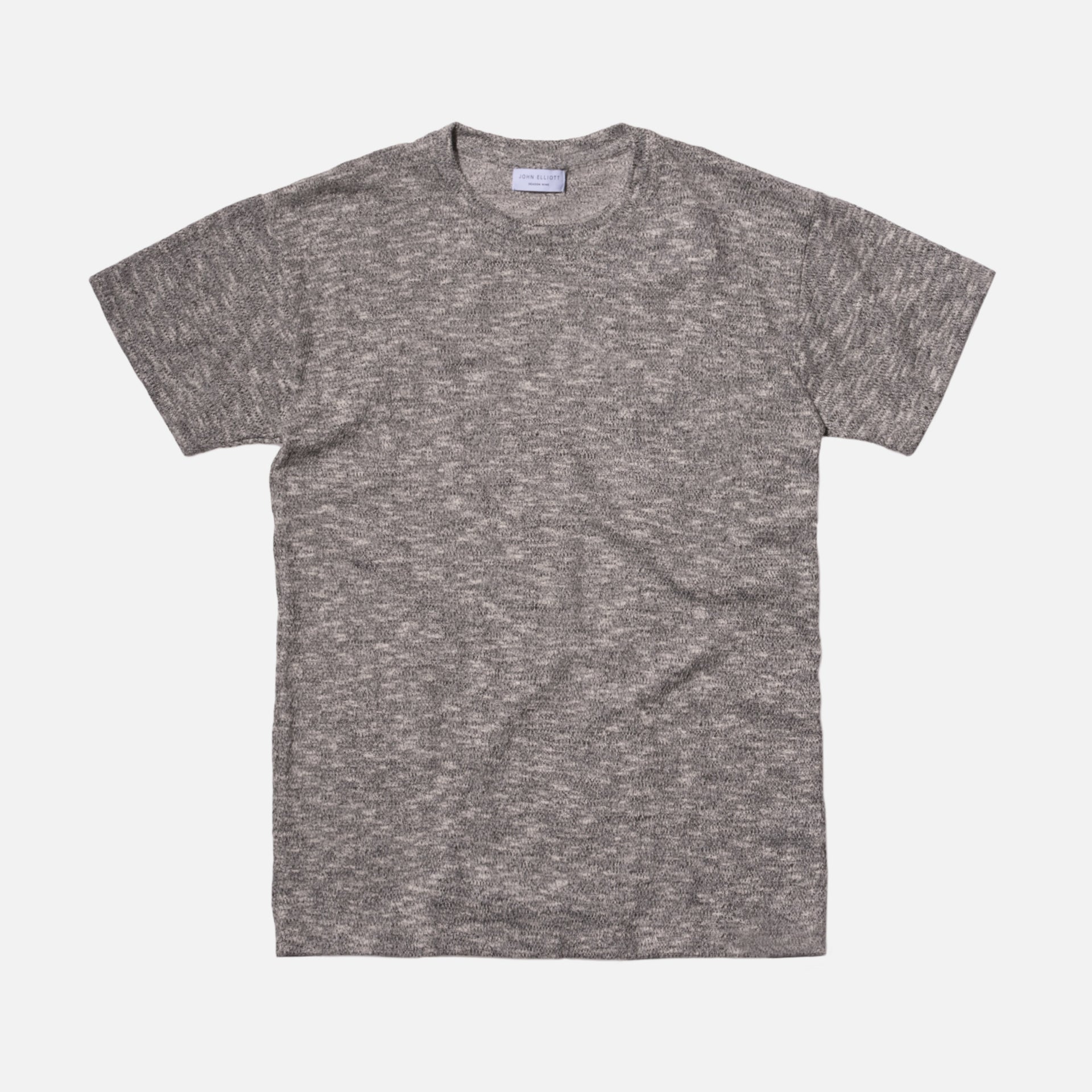 John Elliott Merino Linen Oversized Tee - Grey