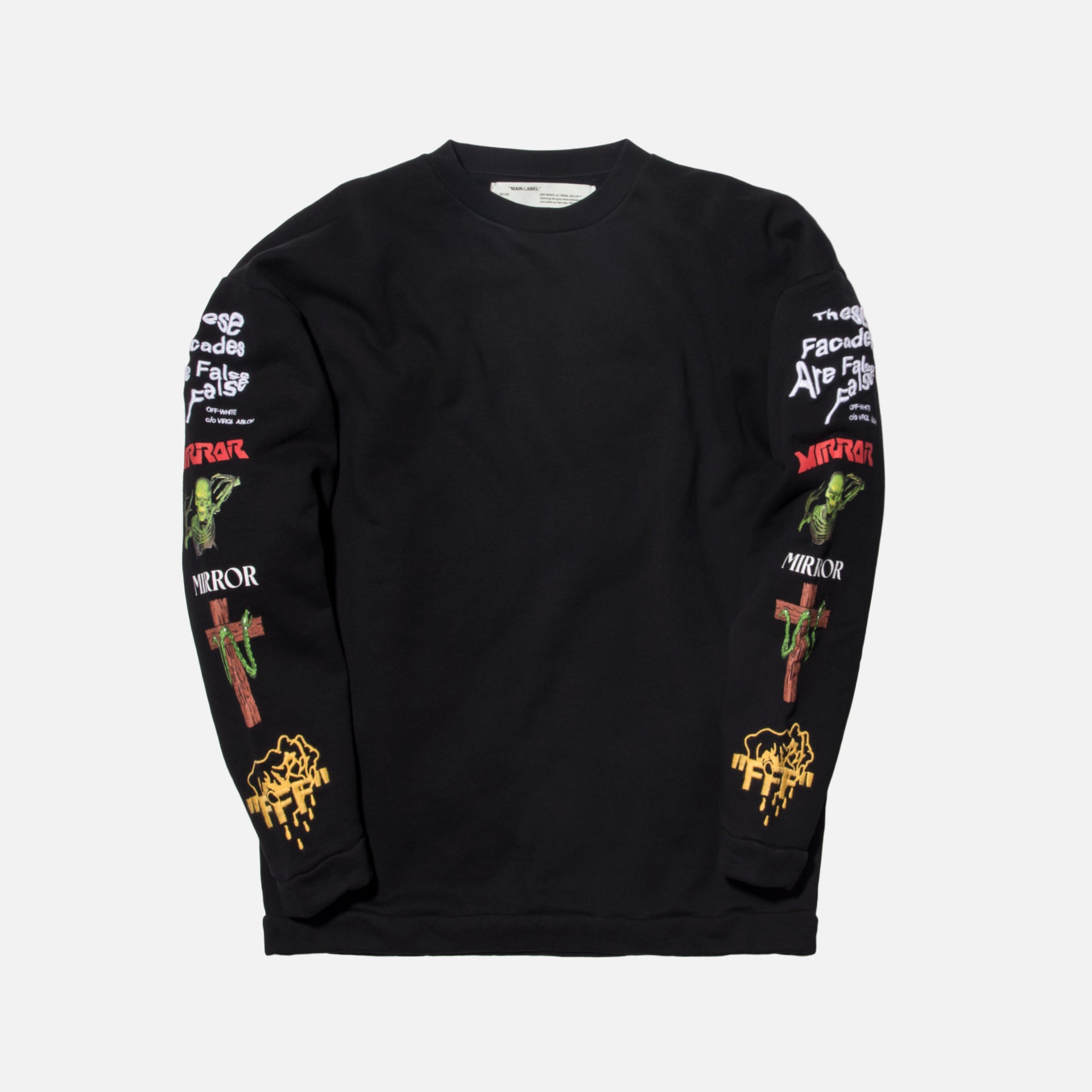 Off-White Mix Rock Crewneck - Black