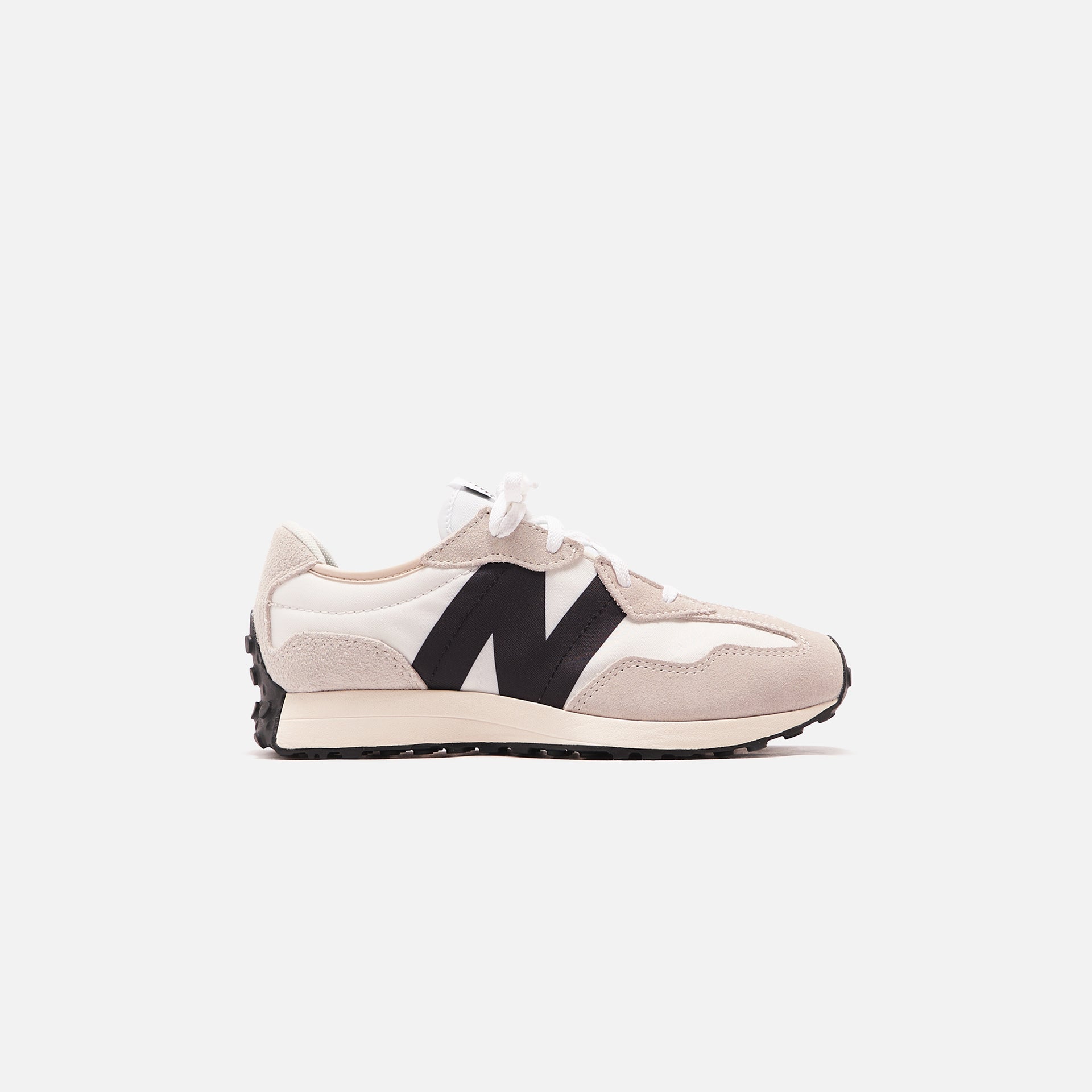 New Balance Grade School 327 - Silver Birch / Black Suede