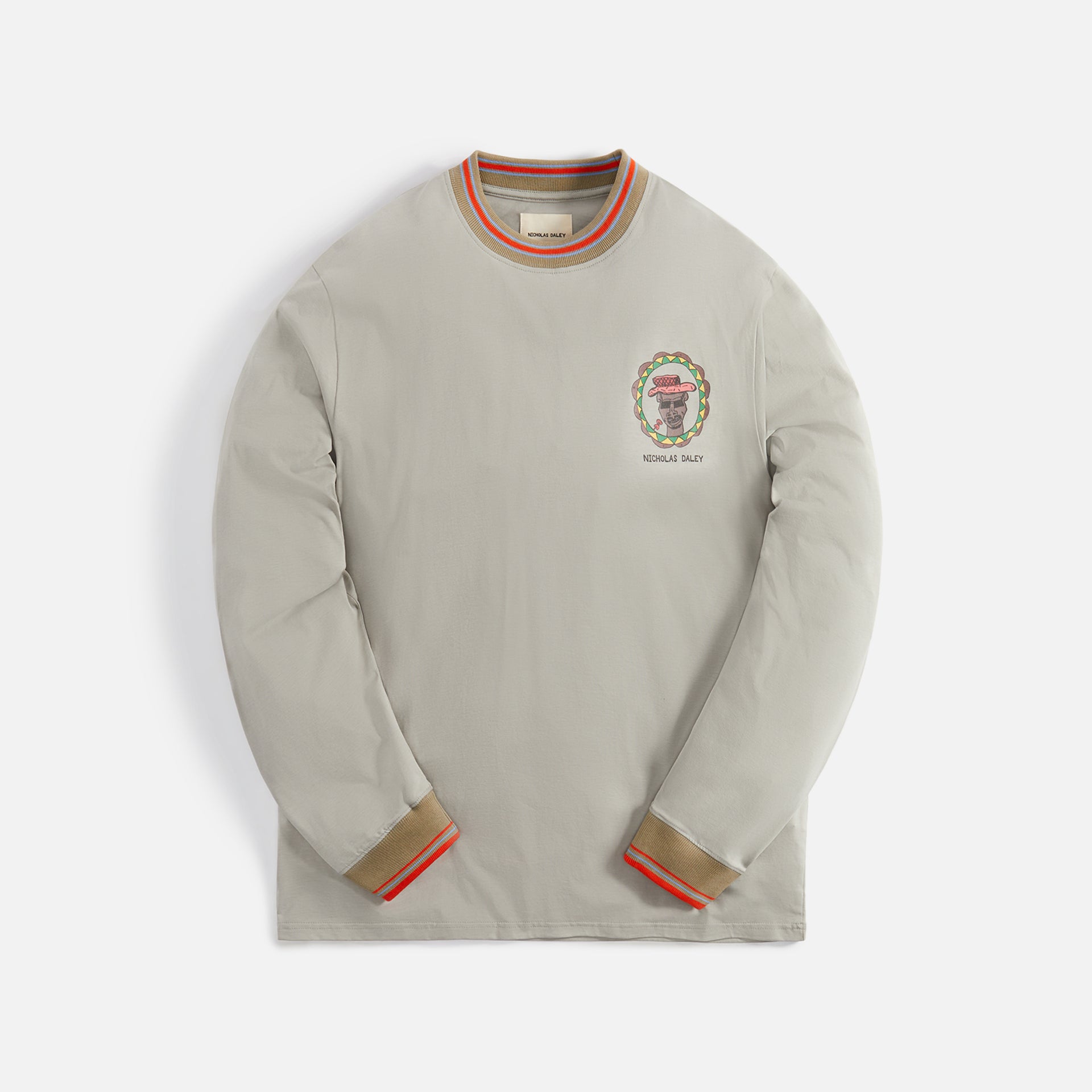 Nicholas Daley Long Sleeve Calypso Tee - Washed Green
