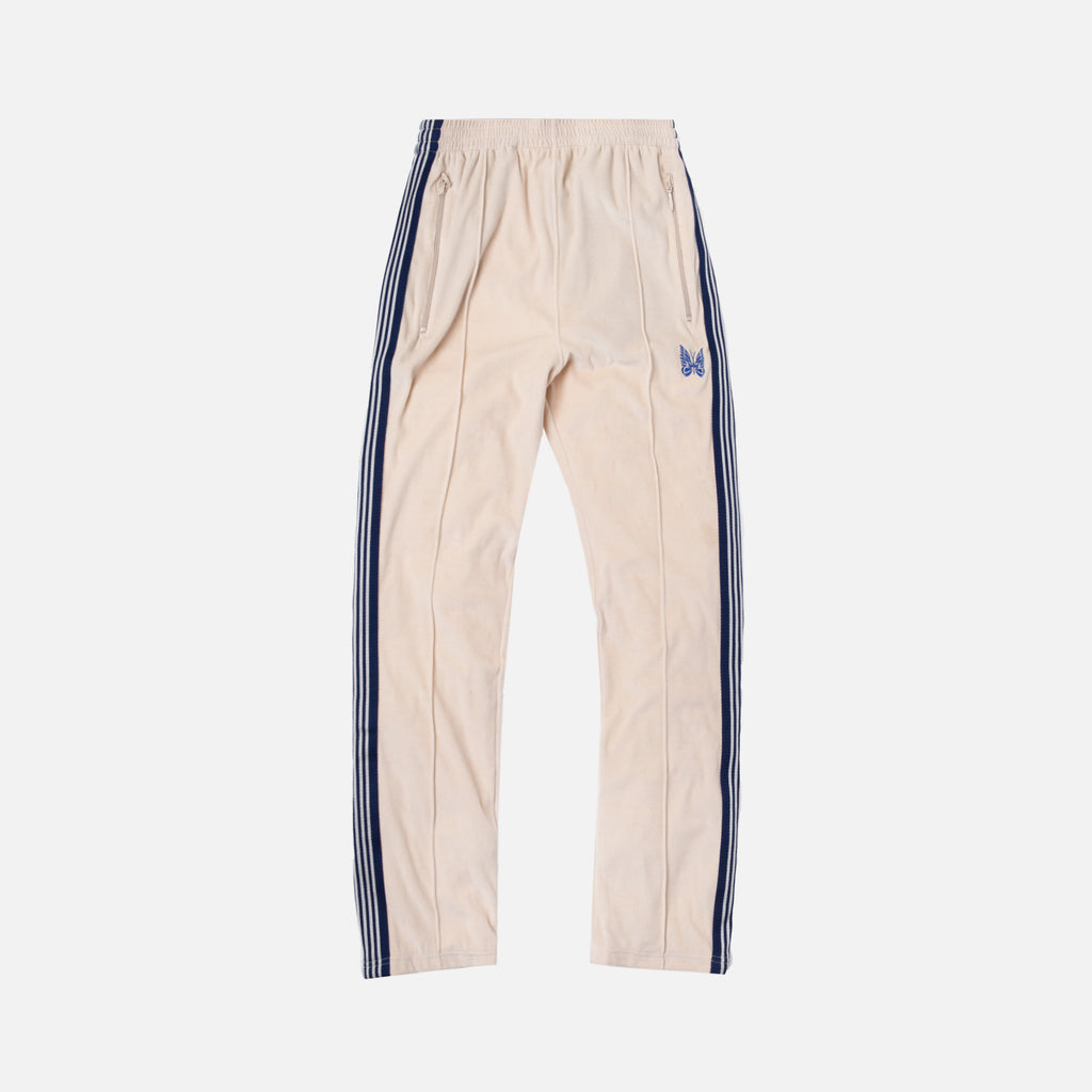 Needles Narrow Velour Track Pant - Beige