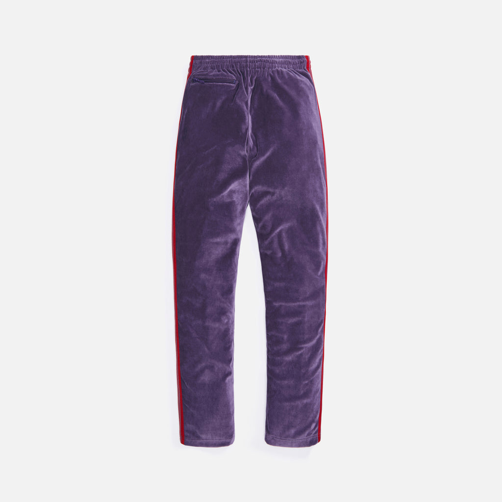 Narrow Velour Track Pants Purple by Needles
