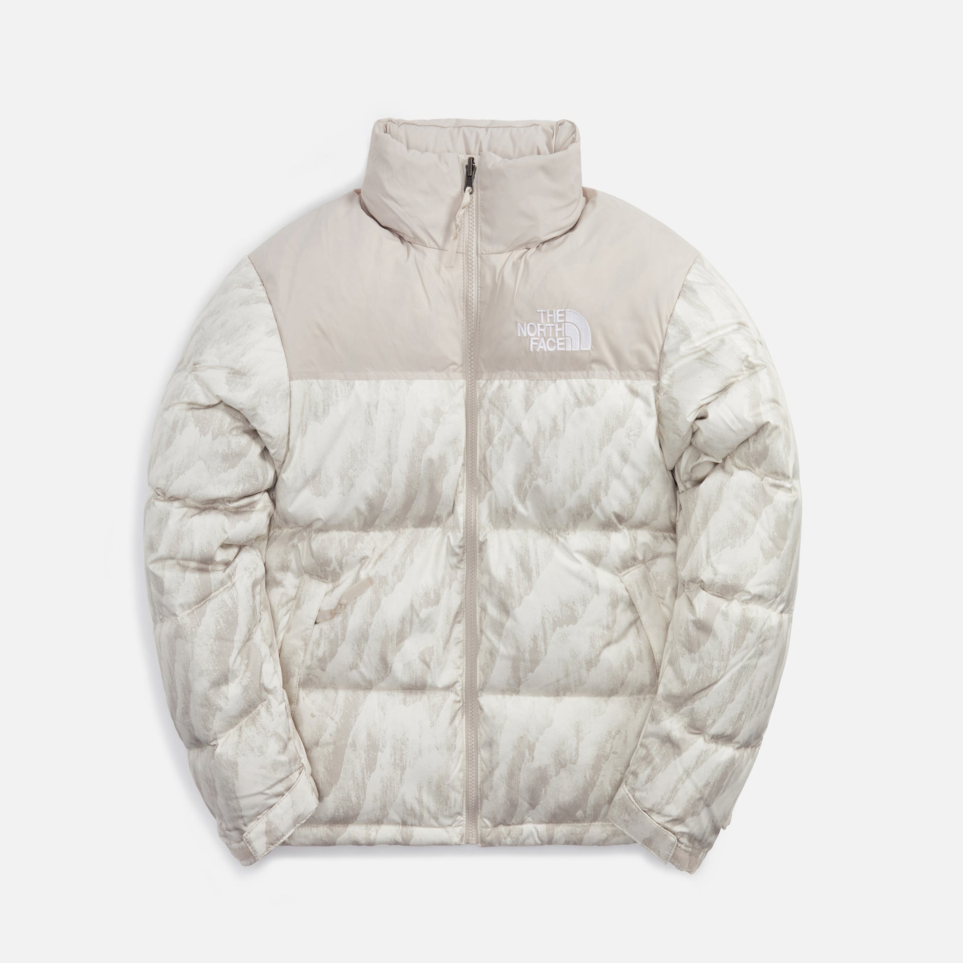The North Face Printed 1996 Retro Nuptse Jacket - Silver Grey