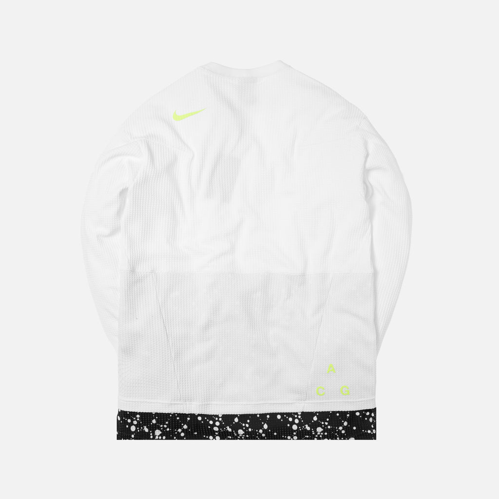 NikeLab ACG Errolson NRG Waffle Top L S White Black Kith