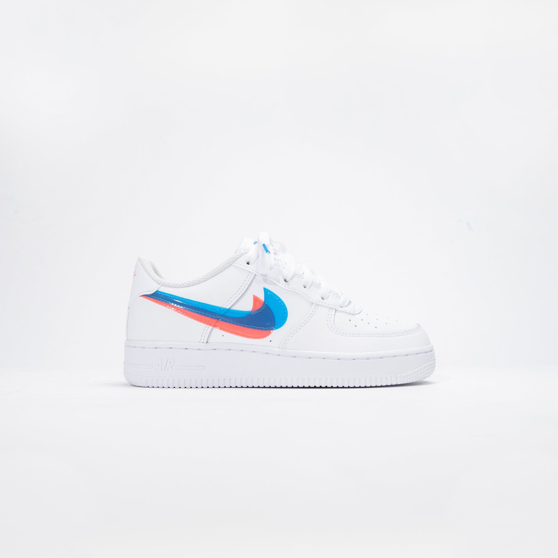 Nike GS Air Force 1 Lv8 Ksa - White / Blue Hero / Bright Crimson