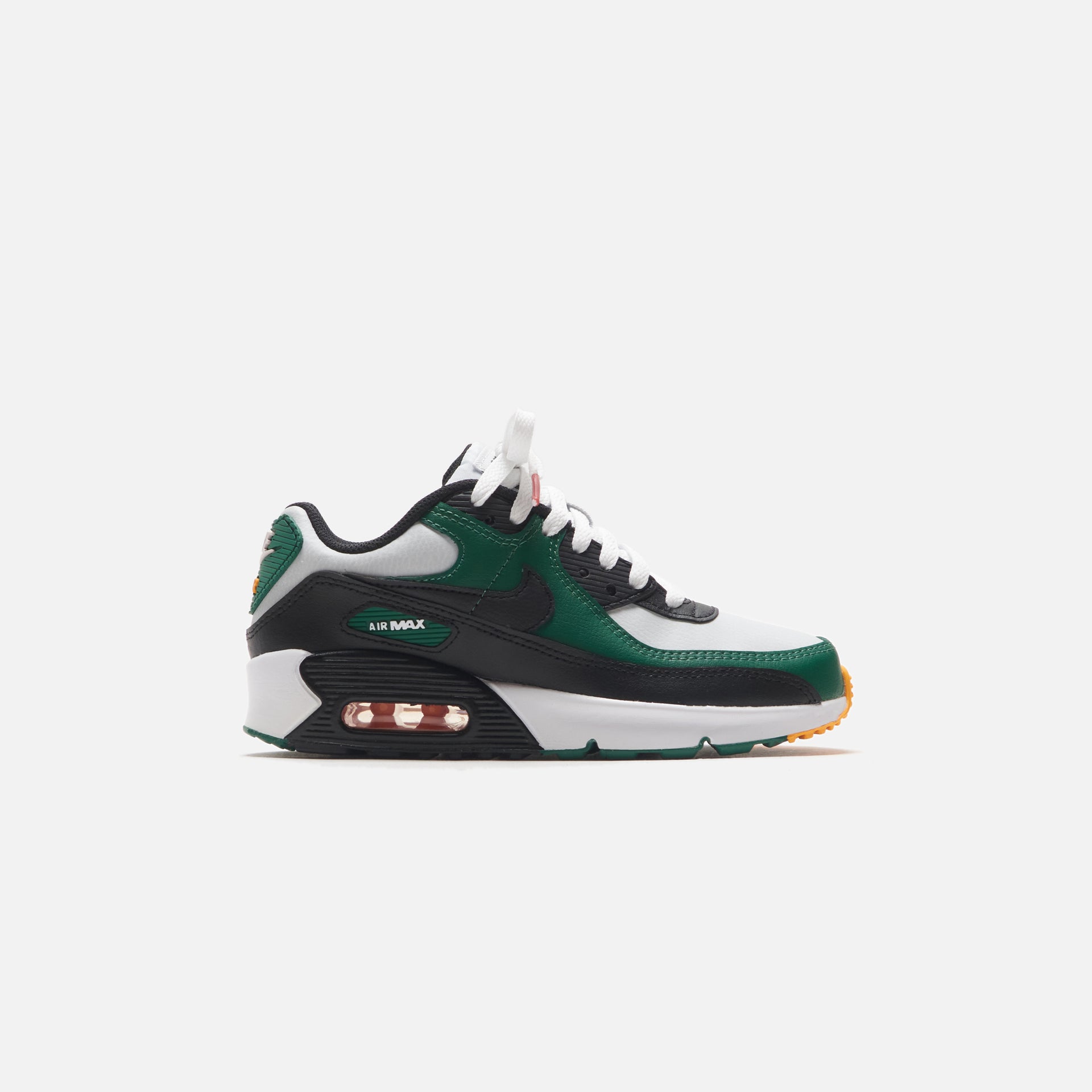 Nike Grade School Air Max 90 LTR - Pure Platinum / Black / Gorge Green