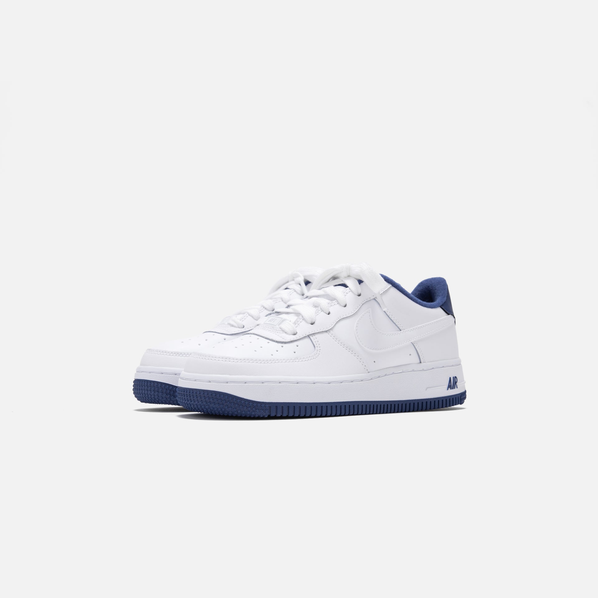 Nike Grade School Air Force 1 - White / White Deep / Royal Blue
