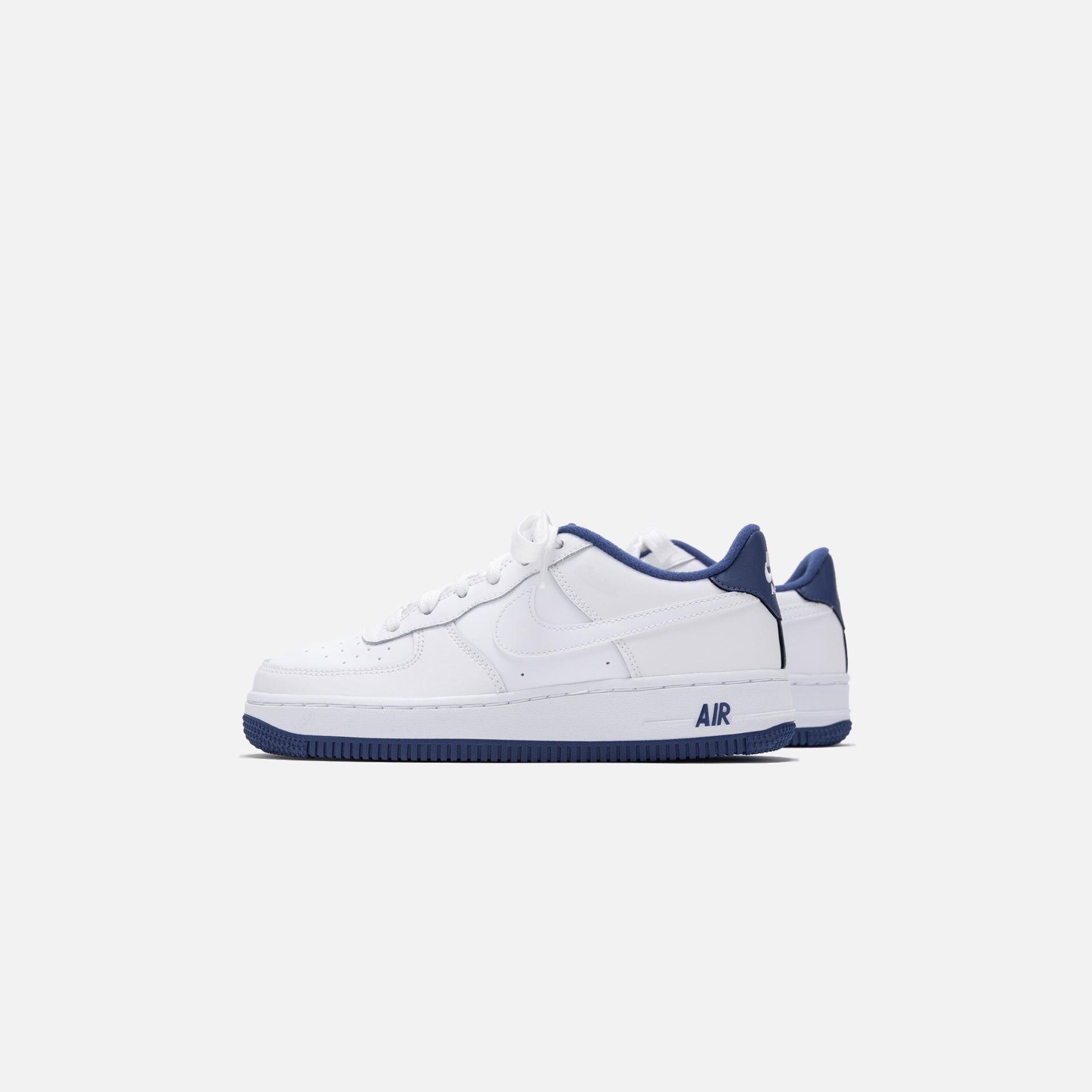 Nike Grade School Air Force 1 - White / White Deep / Royal Blue