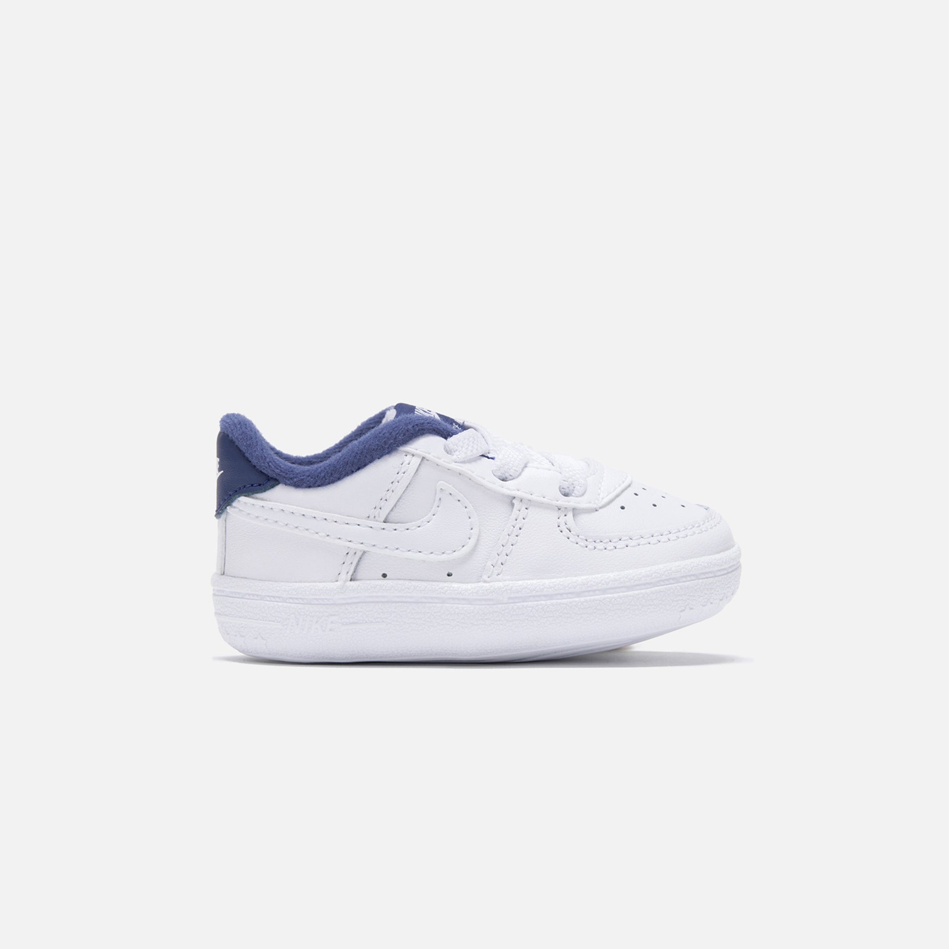 Nike Crib Air Force 1 - White / White Deep / Royal Blue