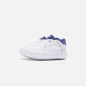 Nike Crib Air Force 1 - White / White Deep / Royal Blue