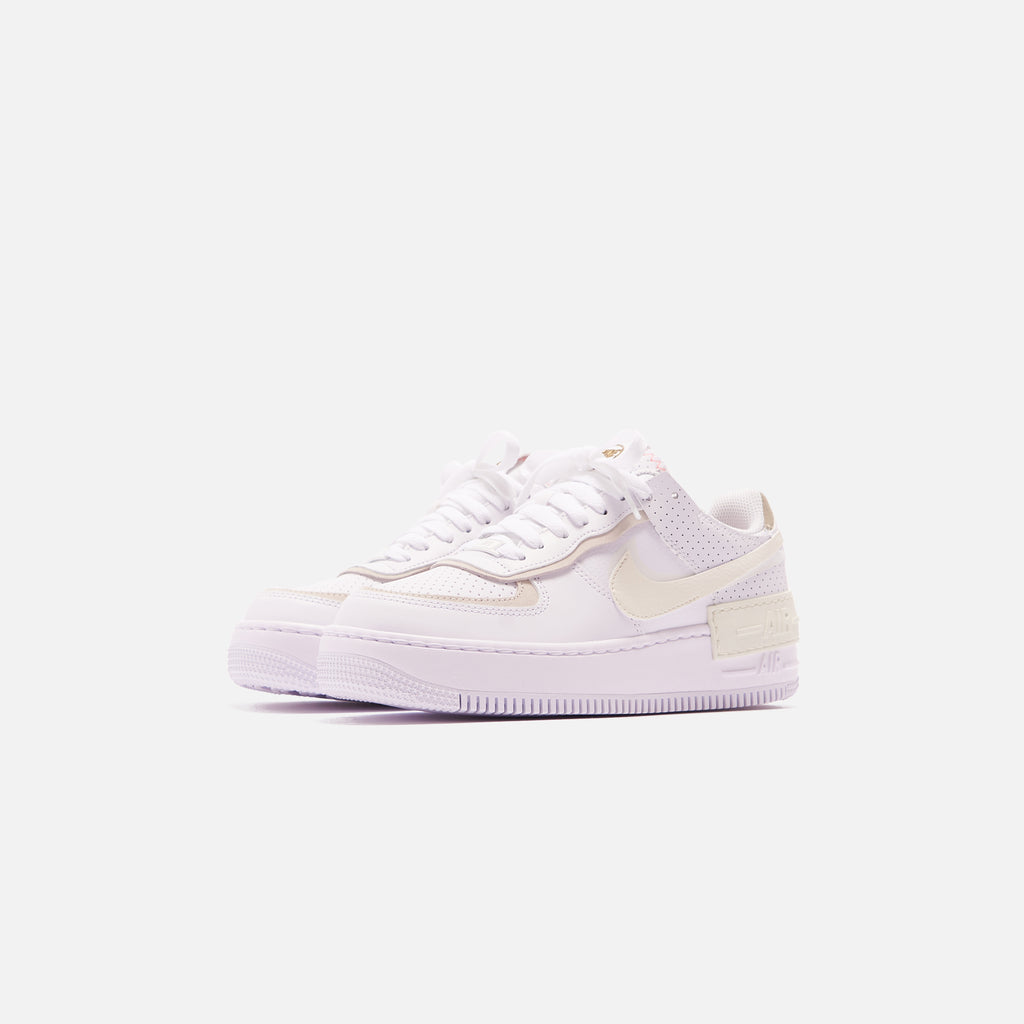 Nike Air Force 1 Shadow Sneakers in White and Pink