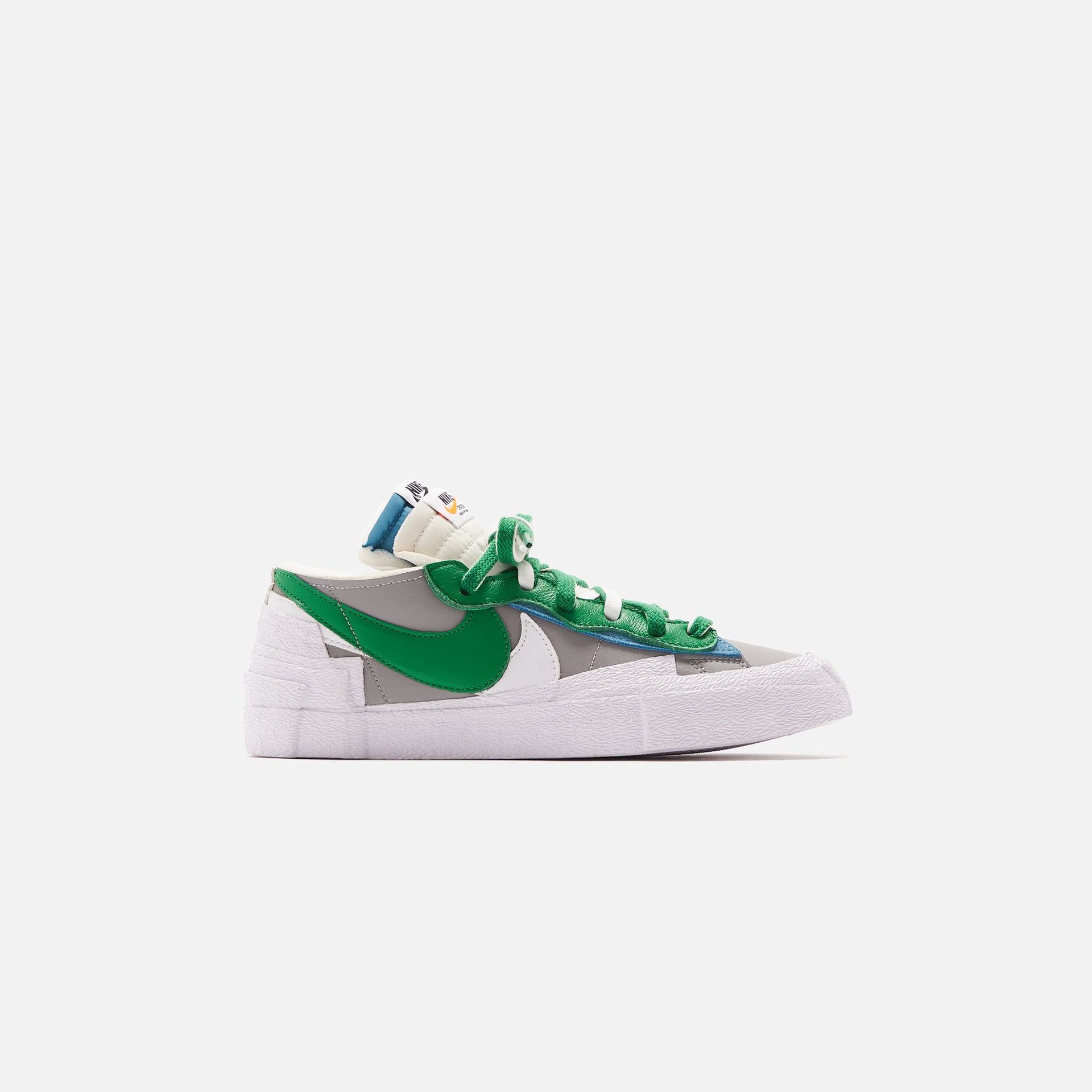 Nike x Sacai Blazer Low - Medium Grey / Classic Green / White