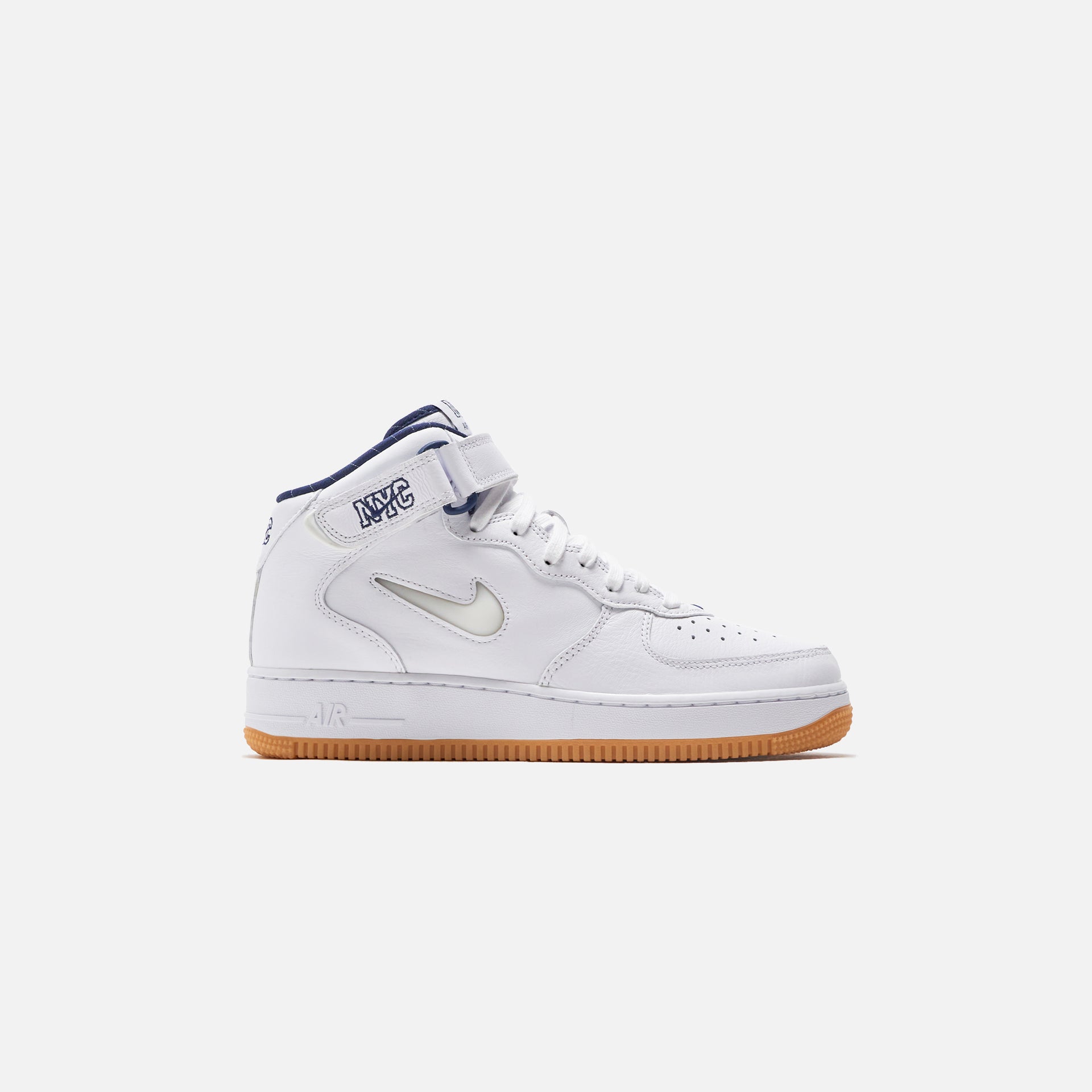 Nike Air Force 1 Mid NYC Pack - White / Midnight Navy / Gum Yellow