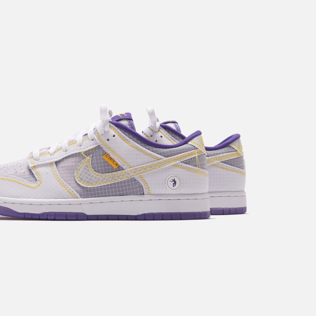 Nike x Union Dunk Low - Court Purple / White / Opti Yellow – Kith