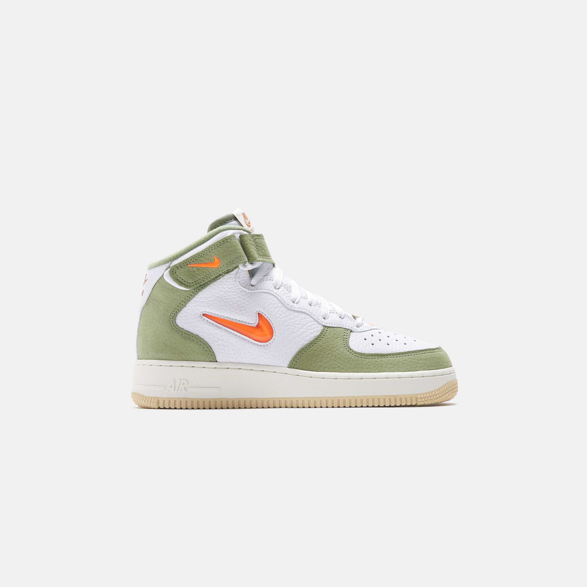 Nike Air Force 1 Mid '07 QS - White / Total Orange / Oil Green