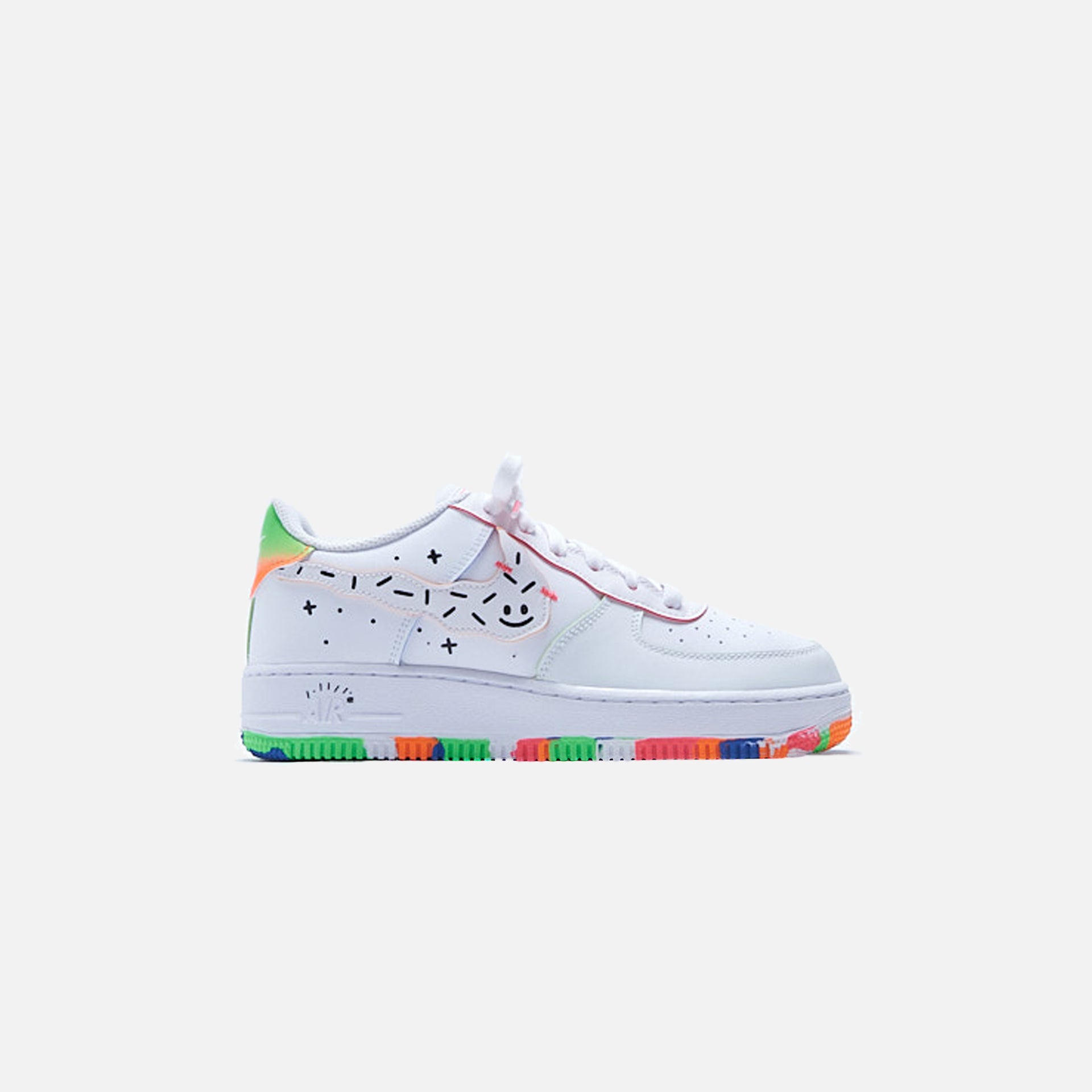 Nike Air Force 1 LV 8 - White / Orange / Green