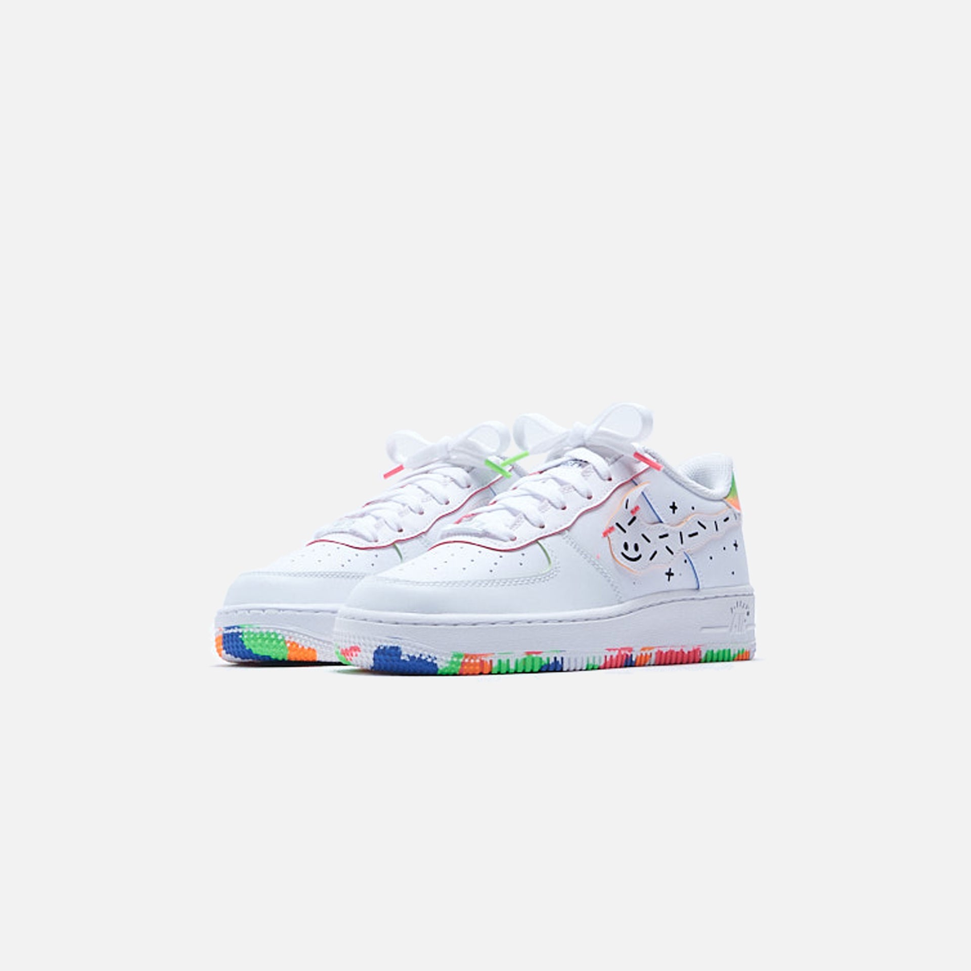 Nike Air Force 1 LV 8 - White / Orange / Green