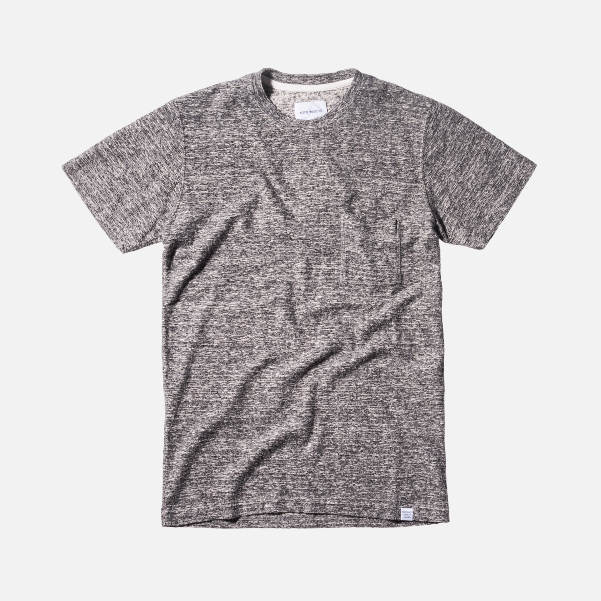 Norse Projects Niels Japanese Pocket Tee - Melange Grey