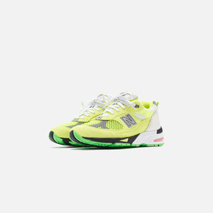 New Balance x Aries Arise WMNS Made in UK 991 - Neon Yellow / Silver / White