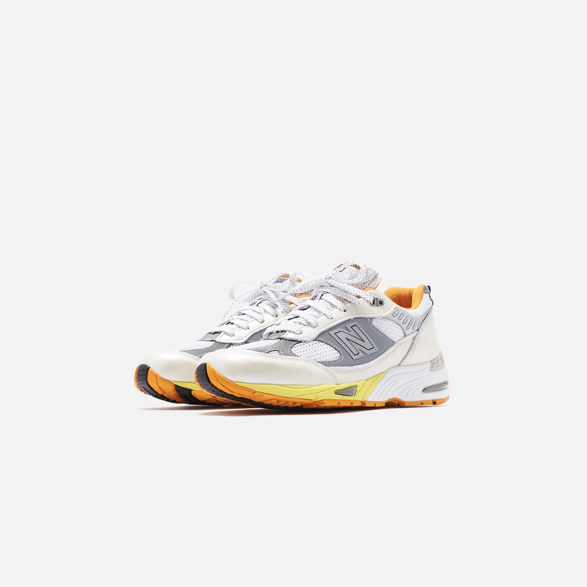 New Balance x Aries Arise Made in UK 991 - Silver / White / Orange