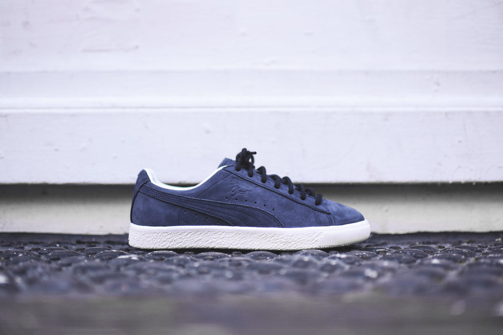 Mijlpaal gegevens Mechanica Puma Clyde Frosted - Navy / White – Kith