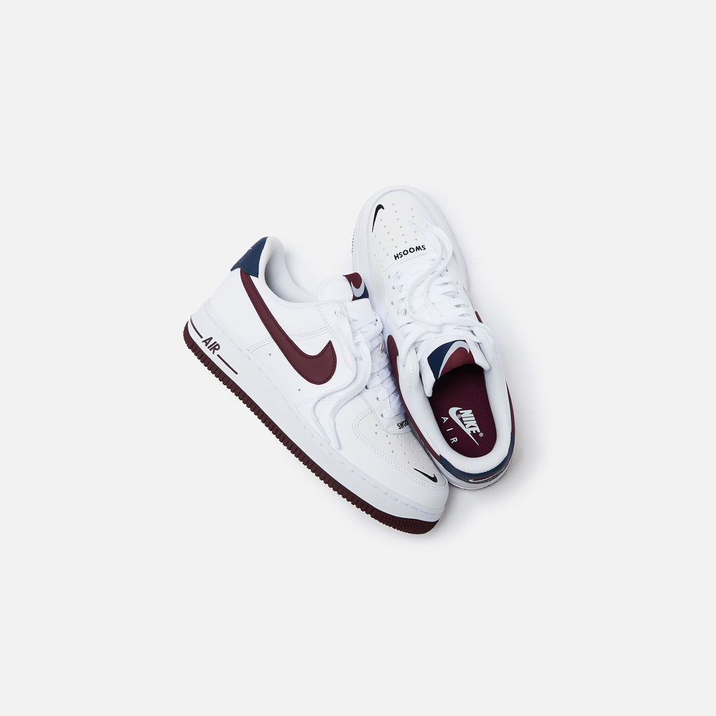 Nike air force 1 07 lv8 white night maroon Clearance