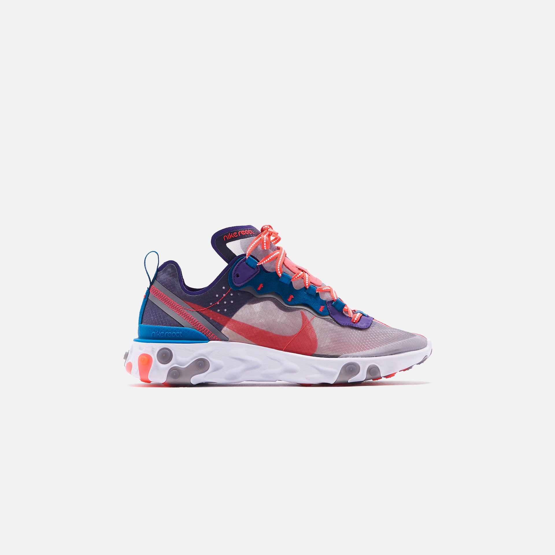 Nike React Element 87 - Black / Red Orbit / White / Green Abyss