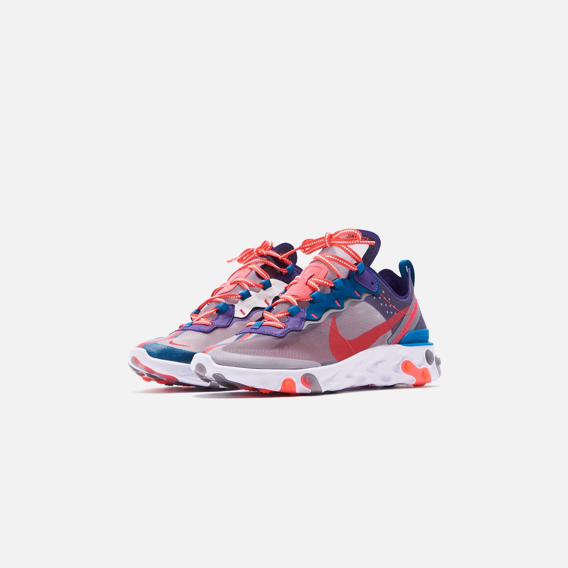 Nike React Element 87 - Black / Red Orbit / White / Green Abyss