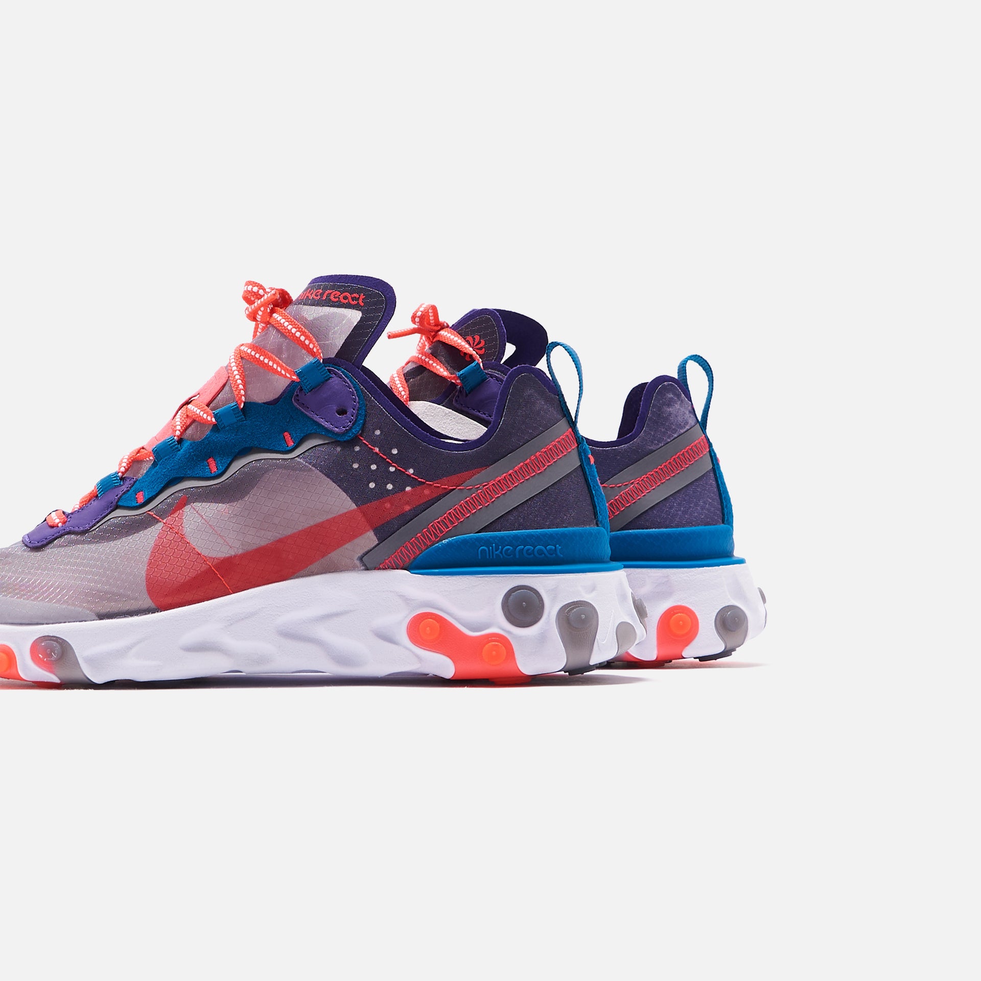 Nike React Element 87 - Black / Red Orbit / White / Green Abyss