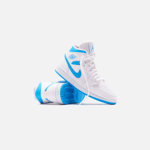 Nike WMNS Air Jordan 1 Mid - White / Carolina Blue