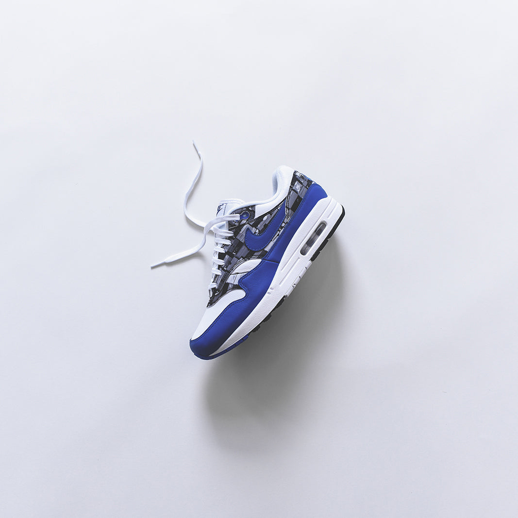 Nike x atmos Air Max 1 Print - White / Game Royal / Neutral Grey